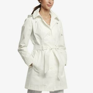 Johnston & Murphy Hooded Trench Rain Coat